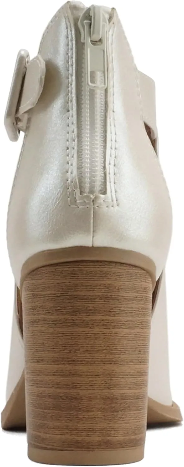 Adele ~ Womens Fahsoin Open Toe Ankle Strap Heeled Sandals