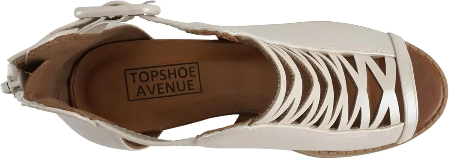 Adele ~ Womens Fahsoin Open Toe Ankle Strap Heeled Sandals