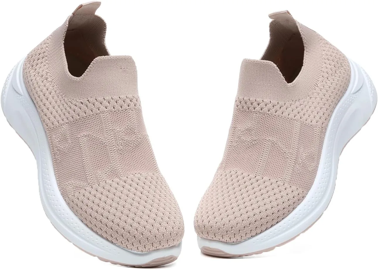 Bernal Sneakers for Women Walking Running Shoes Flying Woven Mesh Upper Casual Non Slip Lace Up Lightweight Tennis Shoes
