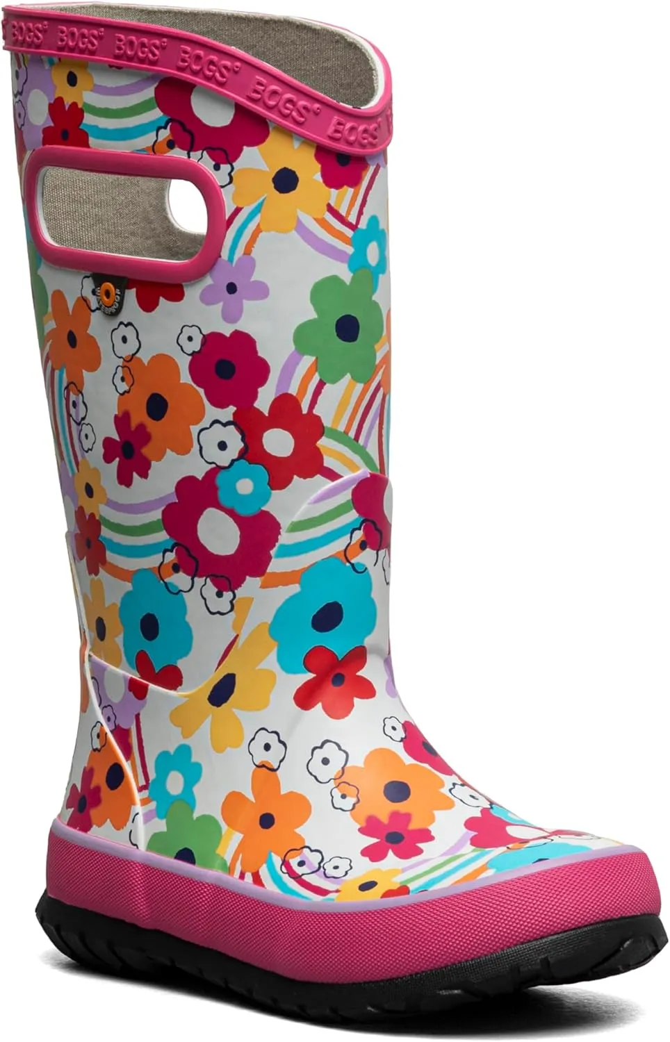 BOGS Rain Boots Rainbow Flower (Toddler/Little Kid/Big Kid)