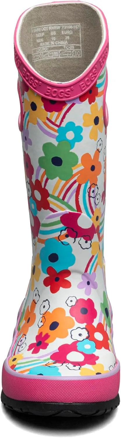 BOGS Rain Boots Rainbow Flower (Toddler/Little Kid/Big Kid)