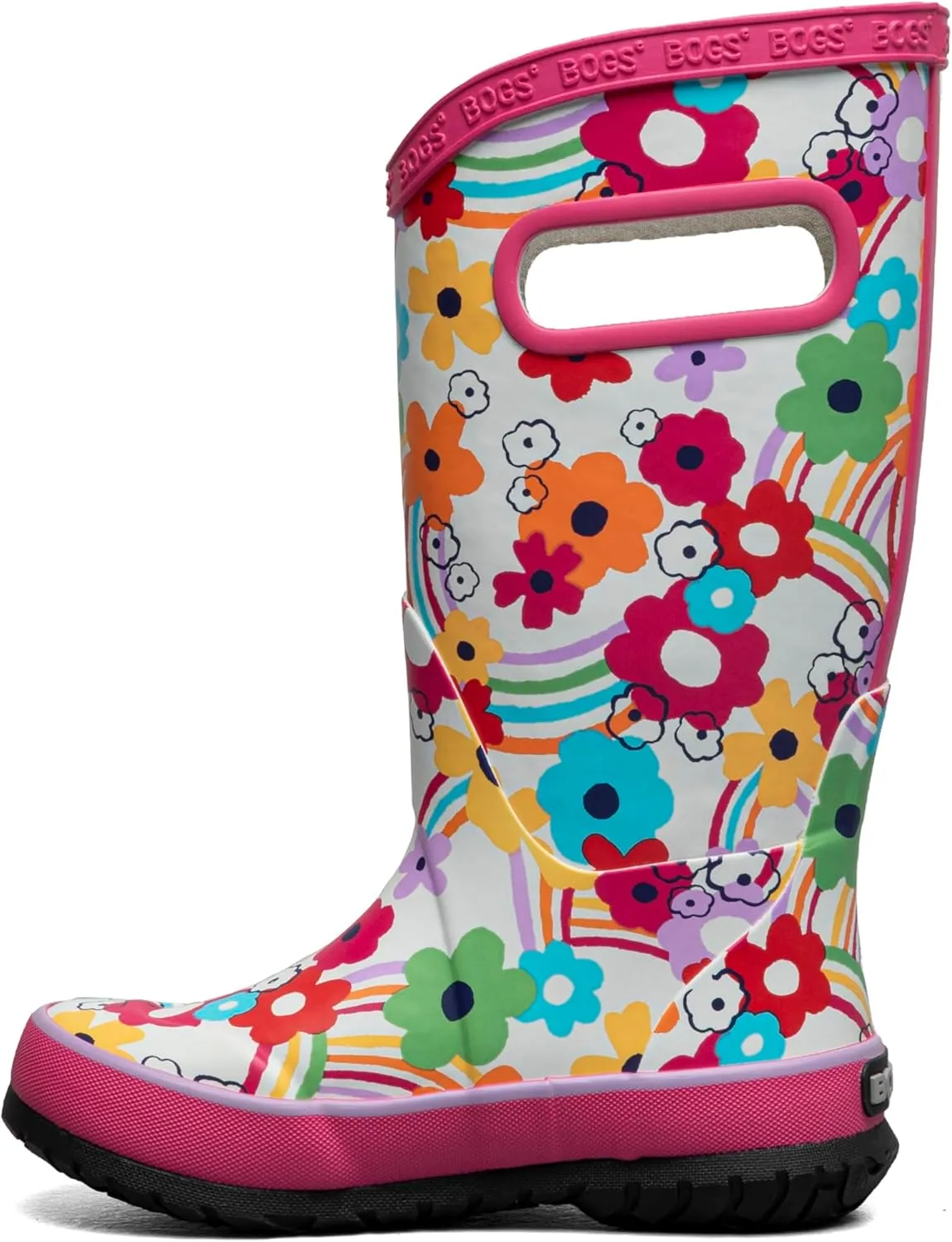BOGS Rain Boots Rainbow Flower (Toddler/Little Kid/Big Kid)