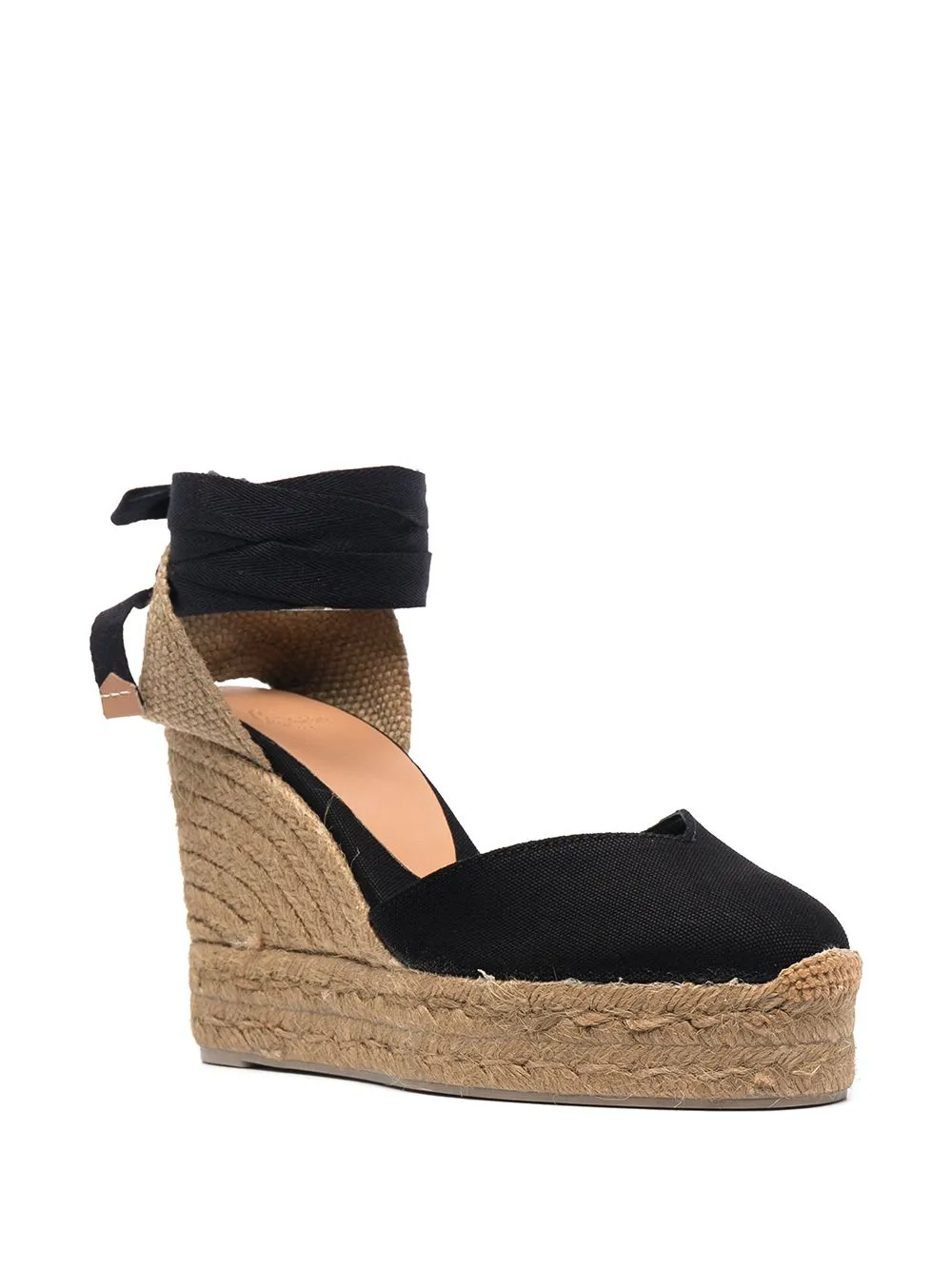 Castaner Chiara Black Wedge Espadrilles