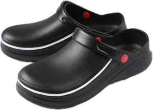 CERYTHRINA Men Chef Nurse Shoes Women Non Slip Waterproof Gardener Clog Shoes Indoor/Outdoor Professional Work Shoe