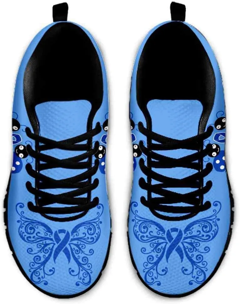 Colon Cancer Ribbon Dance Postman Archery Sneakers Fashion Shoes, Diabetes Fashion Low Sneakers with Box for Men and Women.
