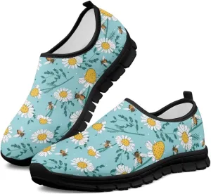 Creative Plants Print Loafers for Women Lightweight Slip On Shoes Low Tops Casual Sneakers for Daily Wear Breathable Walking & Traveling