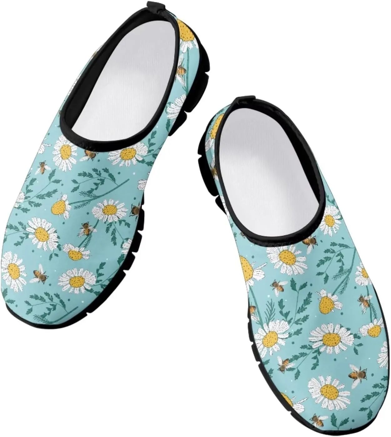 Creative Plants Print Loafers for Women Lightweight Slip On Shoes Low Tops Casual Sneakers for Daily Wear Breathable Walking & Traveling