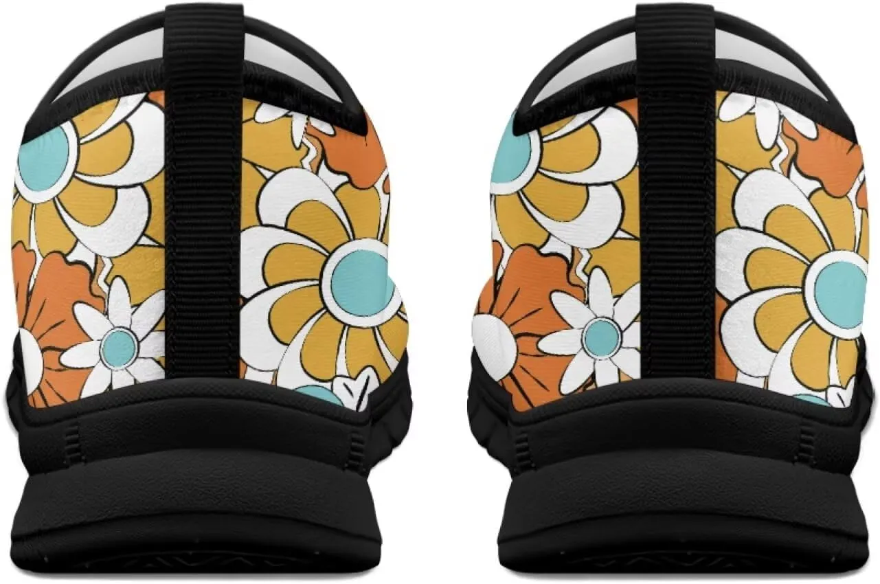 Creative Plants Print Loafers for Women Lightweight Slip On Shoes Low Tops Casual Sneakers for Daily Wear Breathable Walking & Traveling