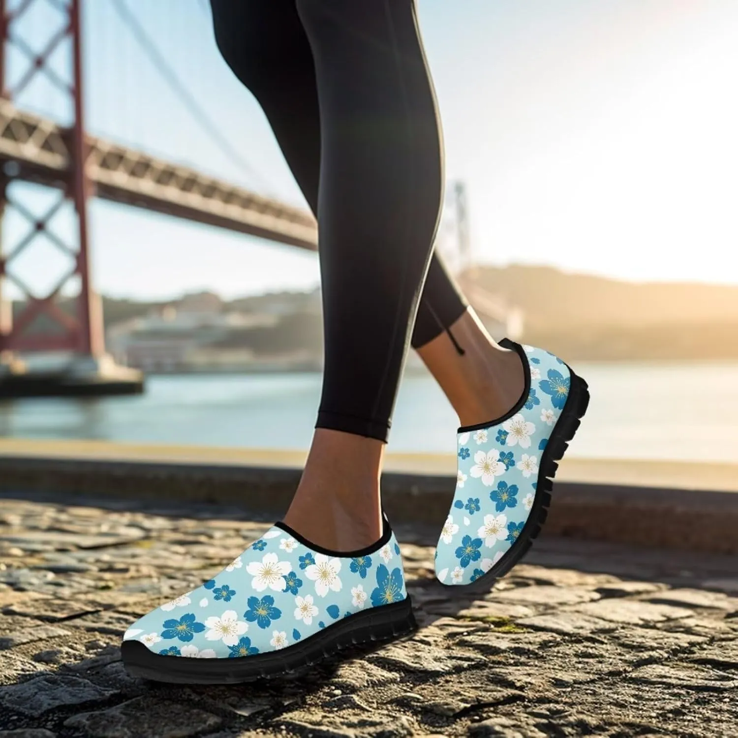 Creative Plants Print Loafers for Women Lightweight Slip On Shoes Low Tops Casual Sneakers for Daily Wear Breathable Walking & Traveling