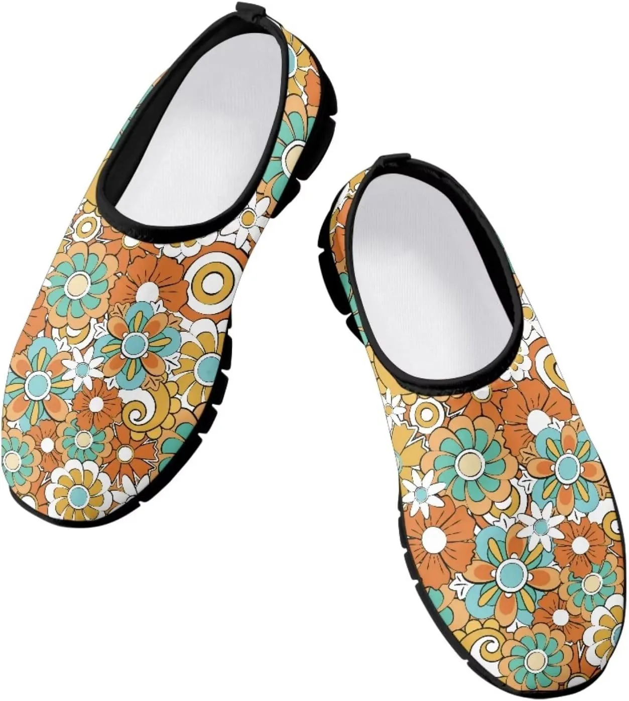 Creative Plants Print Loafers for Women Lightweight Slip On Shoes Low Tops Casual Sneakers for Daily Wear Breathable Walking & Traveling