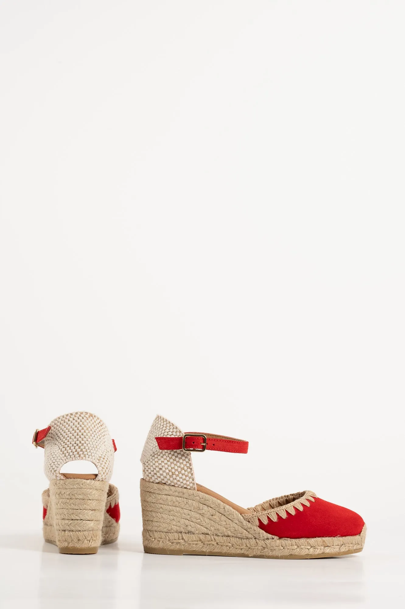 Espadrill Fara 093 | Röd Mocka