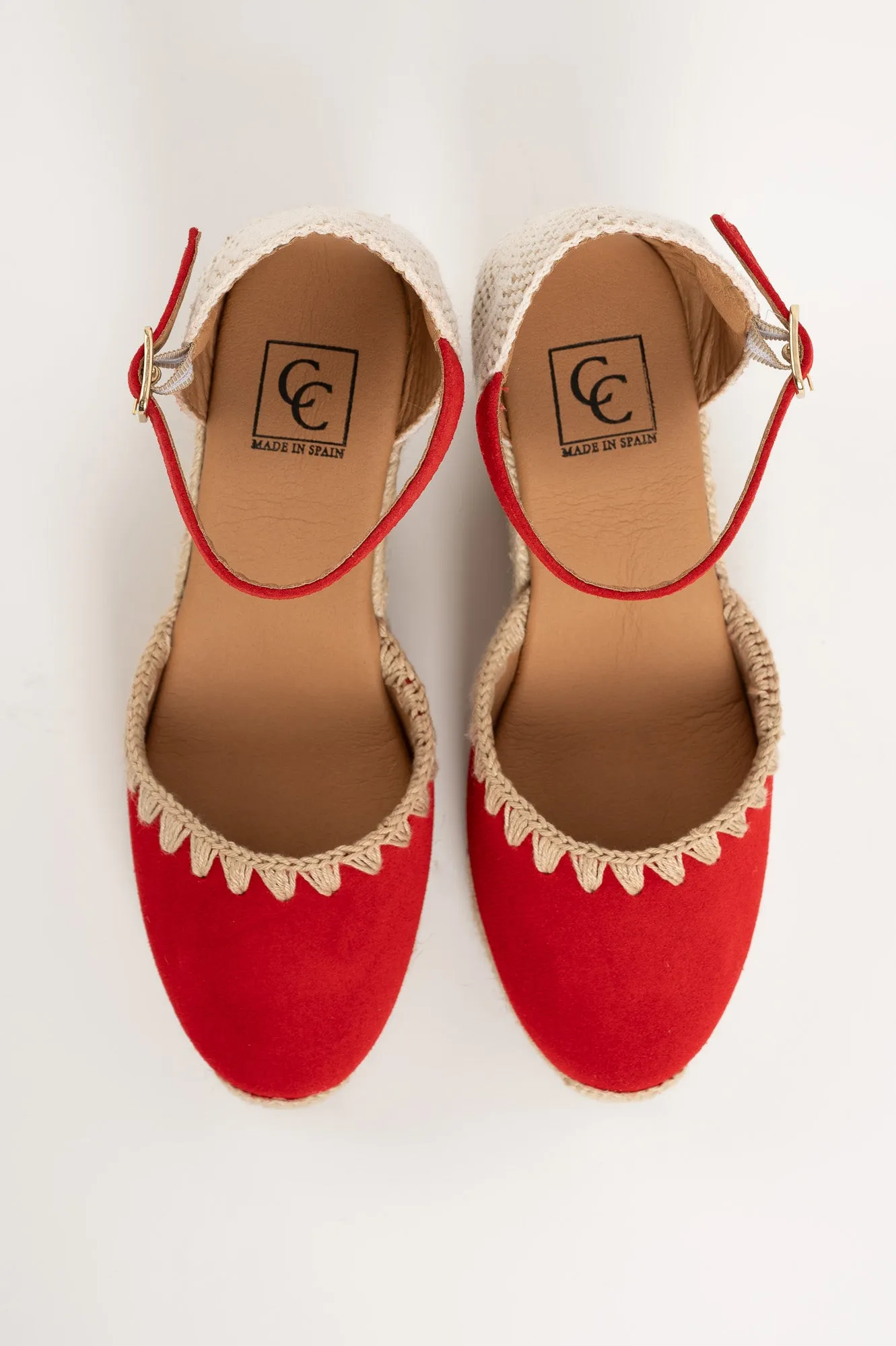 Espadrill Fara 093 | Röd Mocka