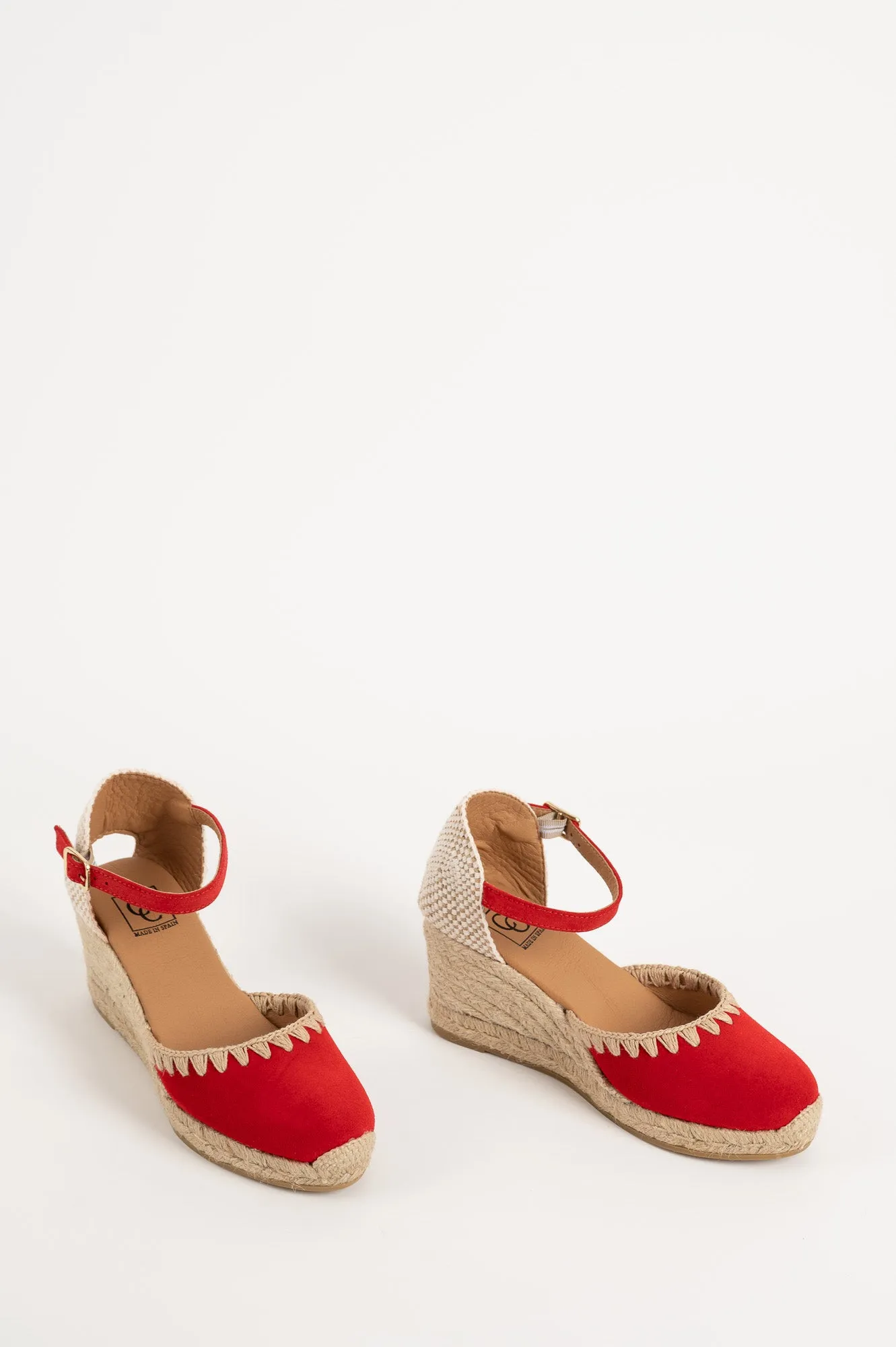 Espadrill Fara 093 | Röd Mocka