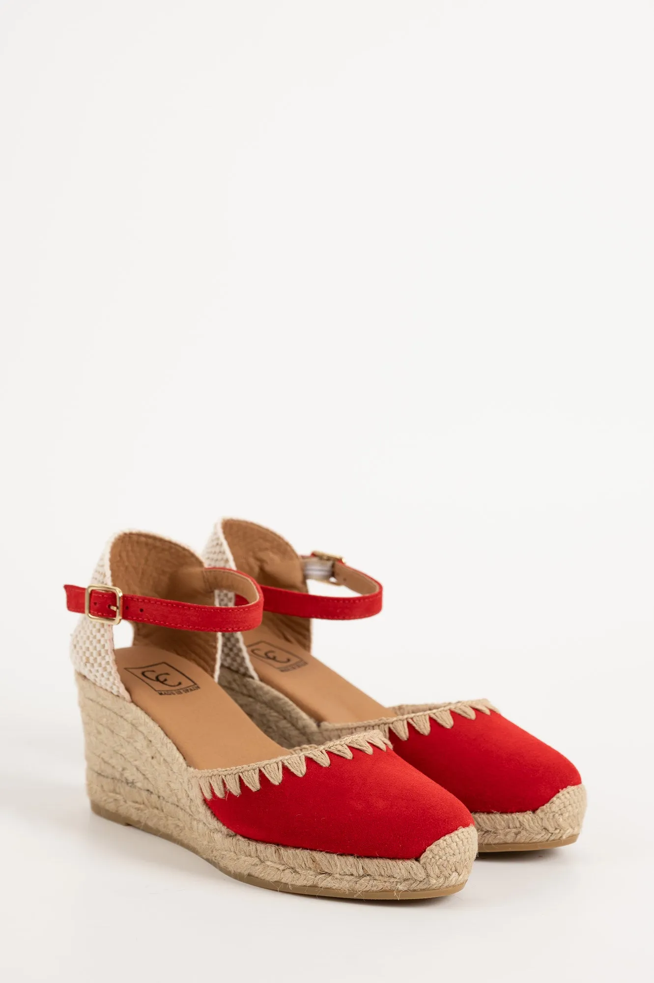 Espadrill Fara 093 | Röd Mocka