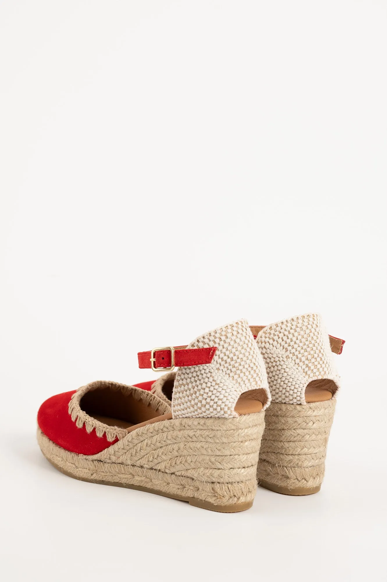 Espadrill Fara 093 | Röd Mocka