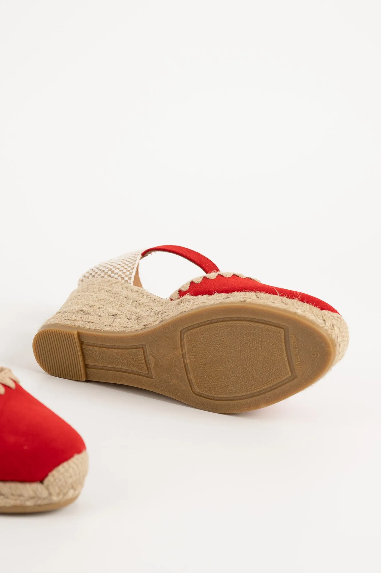Espadrill Fara 093 | Röd Mocka