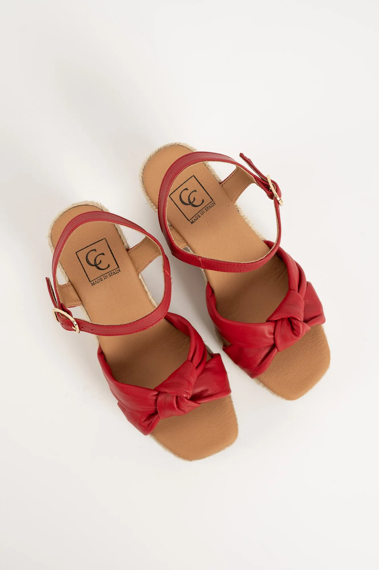 Espadrill Venice 052 | Rött Skinn