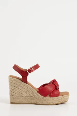 Espadrill Venice 052 | Rött Skinn