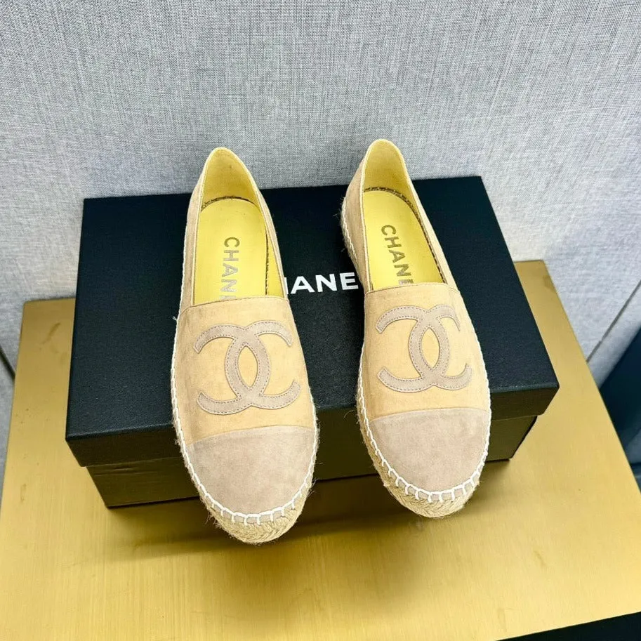 espadrilles beige and plaster suede