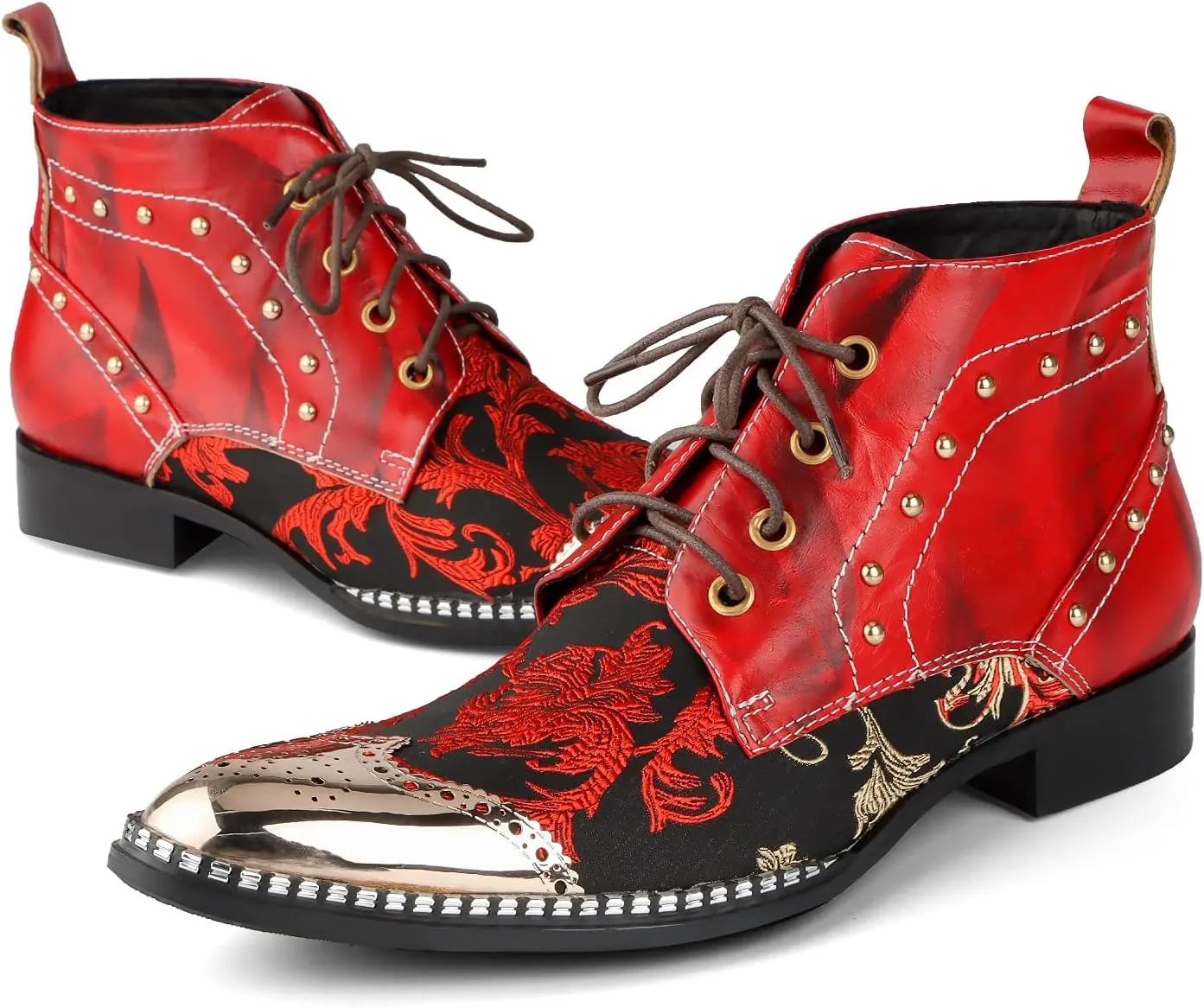 For Men Ankle Boots Club Party Holiday Show For Office Genuine Leather The First Layer Of Cowhide Pure Leather