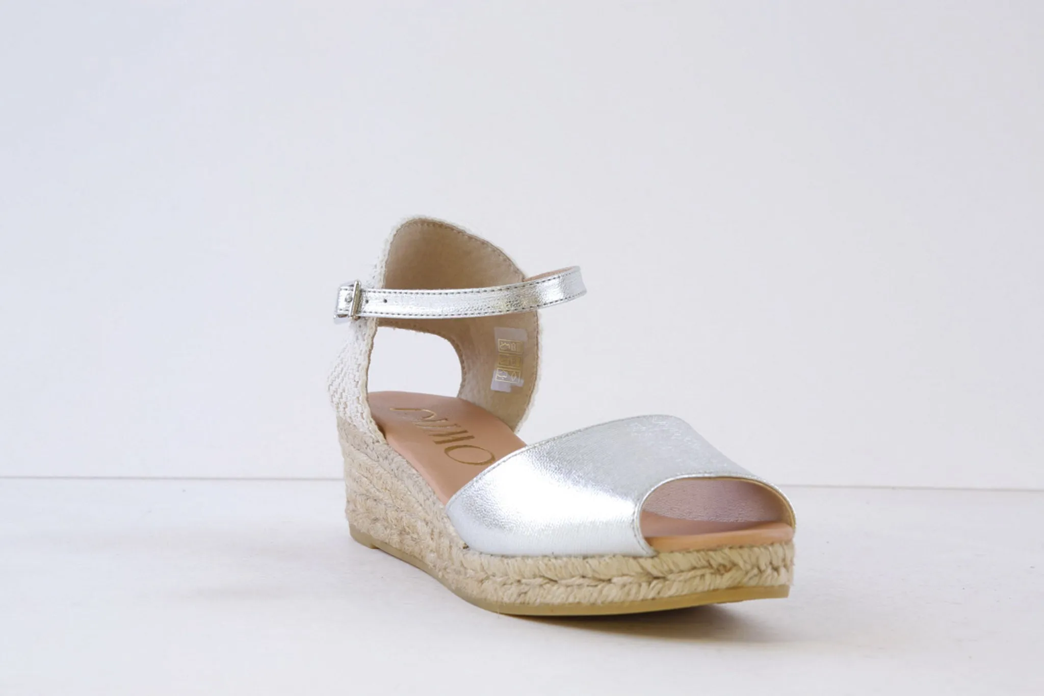 GAIMO - SEDAL MEDIUM WEDGE SANDAL - SILVER
