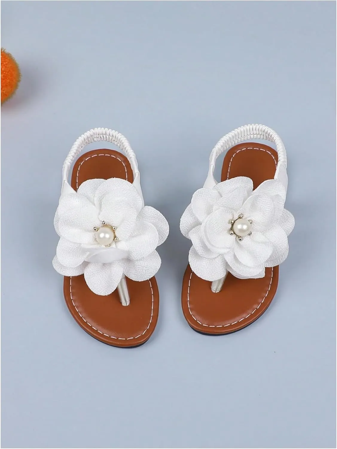 GORGLITTER Girl's Flower Sandals Strappy Cute Open Toe Dress Sandals