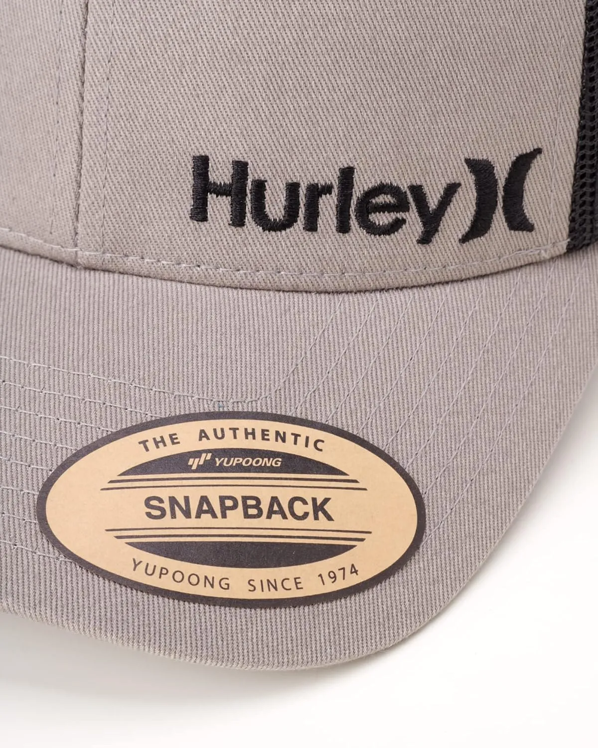 Hurley Men's Trucker Hat - Corp Snap Back Comfortable Curved Bill with Adjustable Snap Closure - Trucker Hats for Men
