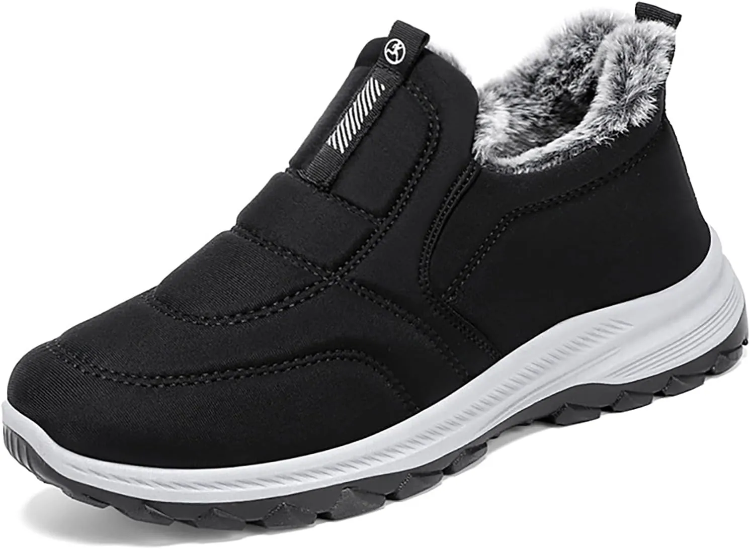 HYL Winter Snow Boots Womens Mens Warm Fur Lined Anti-Slip Ankle Booties Walking Shoes Non-Slip Sneakers Outdoor Trekking Shoes