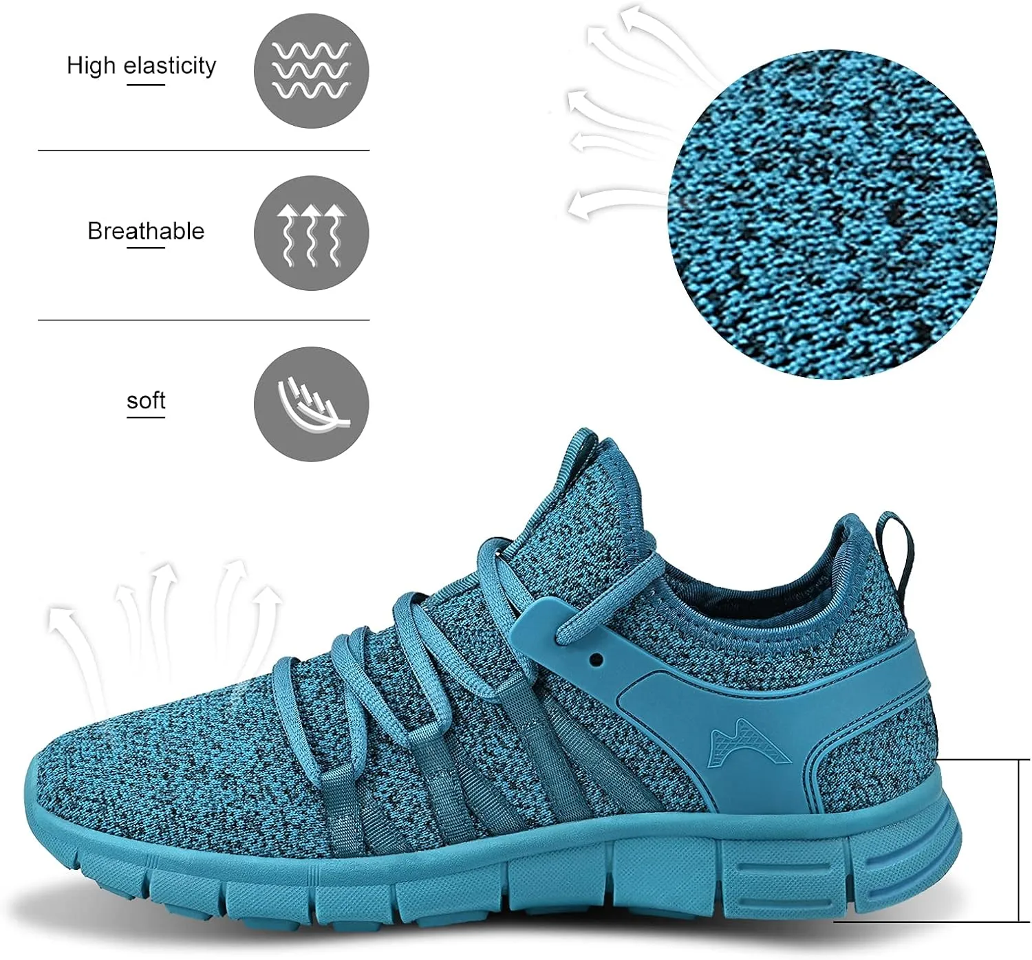INZCOU Running Shoes Lightweight Tennis Shoes Non Slip Gym Workout Shoes Breathable Mesh Walking Sneakers