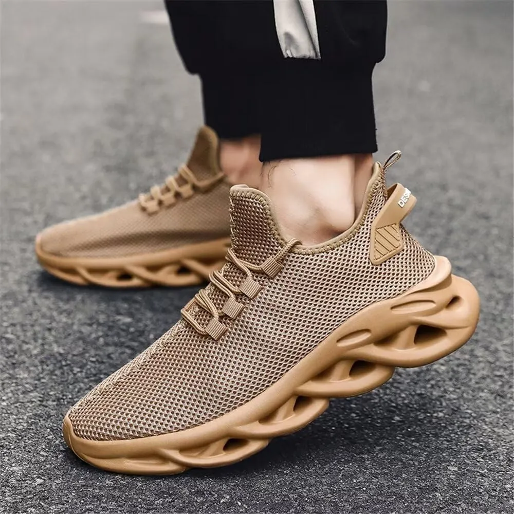 Jakcuz Mens Solid Color Slip on Fashion Sneakers Non-Slip Comfortable Mesh Gym Casual Athletic Sport Tennis Walking Shoes