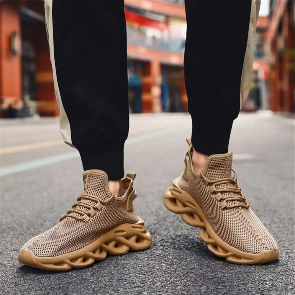 Jakcuz Mens Solid Color Slip on Fashion Sneakers Non-Slip Comfortable Mesh Gym Casual Athletic Sport Tennis Walking Shoes