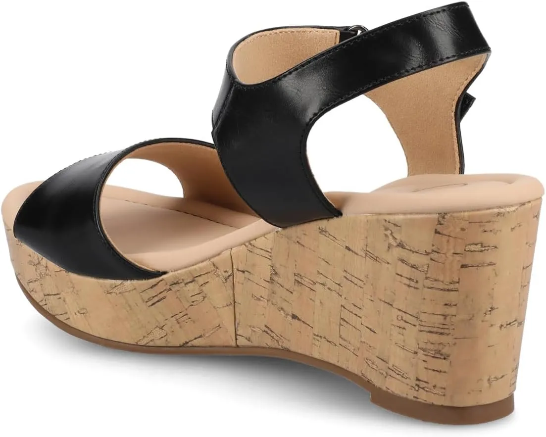 Journee Collection Women's Ranae Wedge Sandal