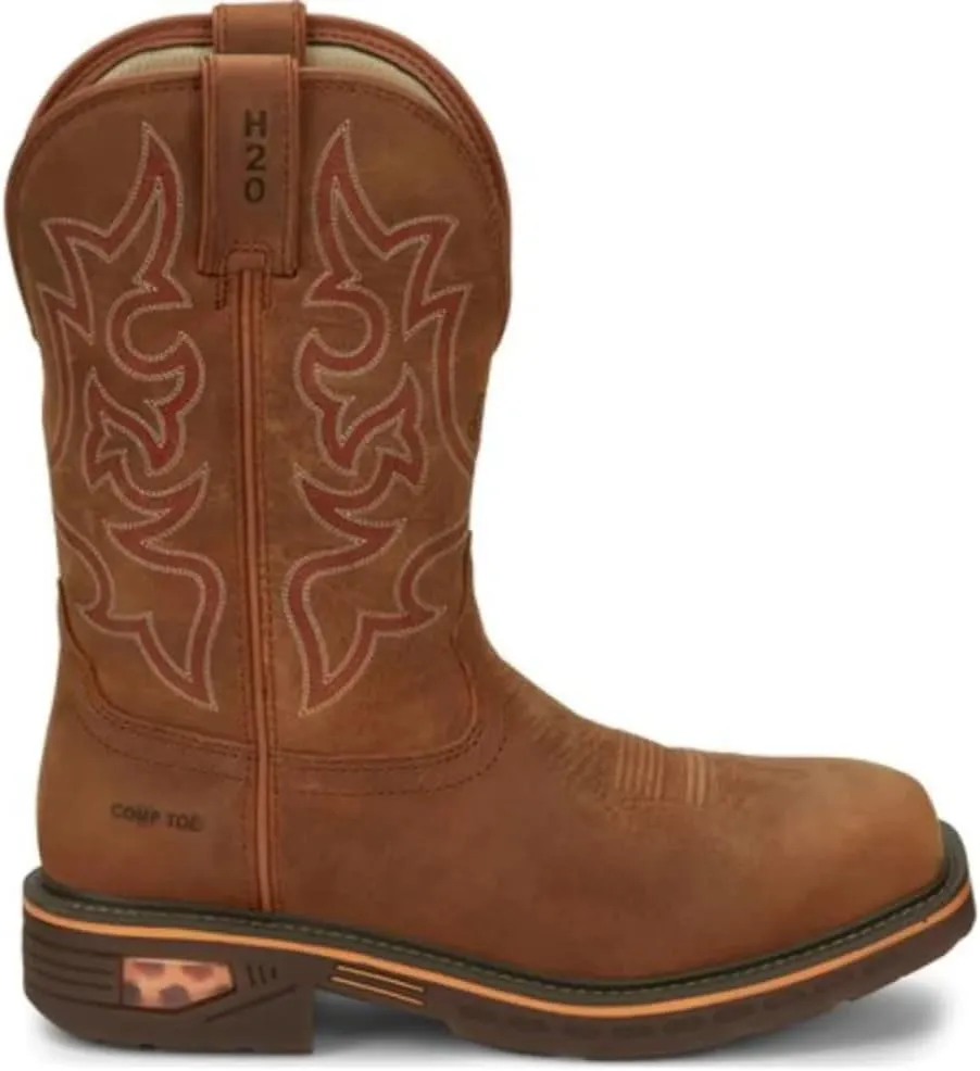 Justin Boots Men's CR4007 Resistor 11" Waterproof Work Boot