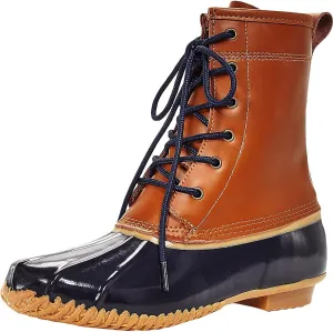 Khombu Womens Clarissa Leather Waterproof Winter Boots Tan 11 Medium (B,M)