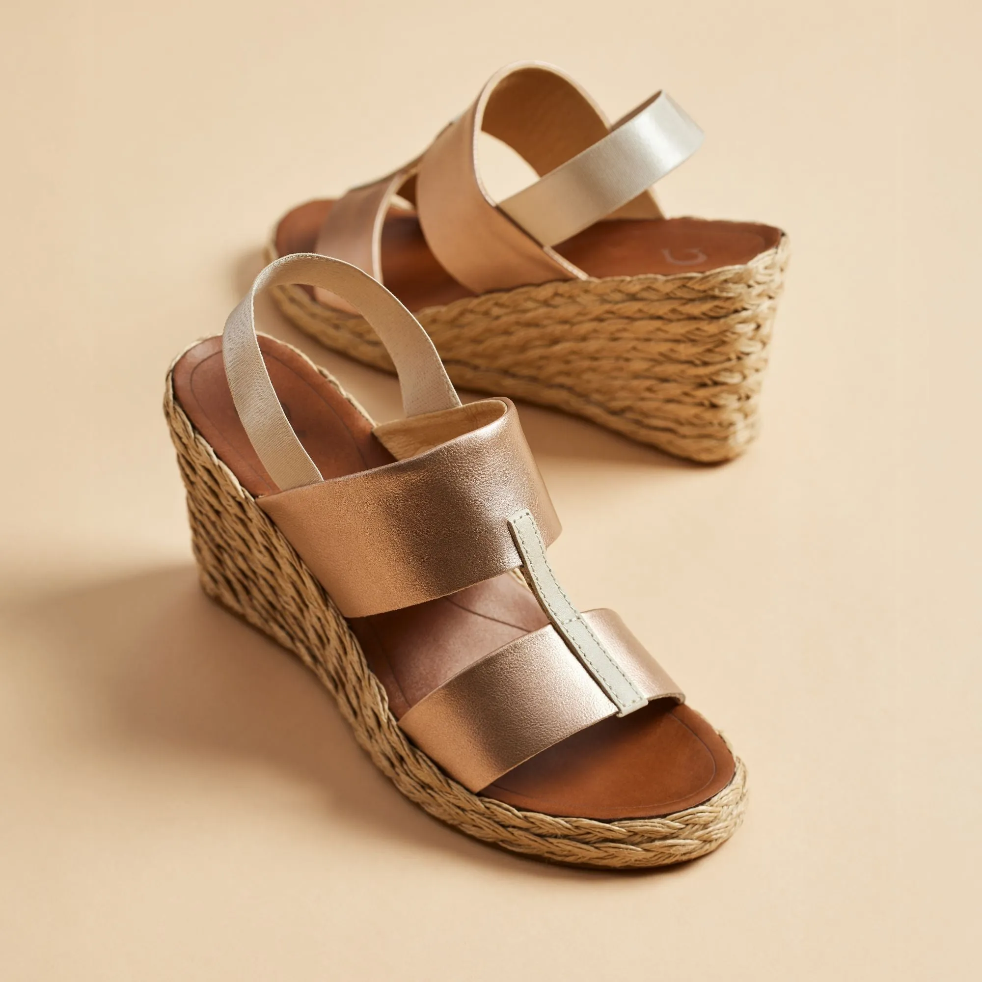 Lile Wedge - Copper / Tan