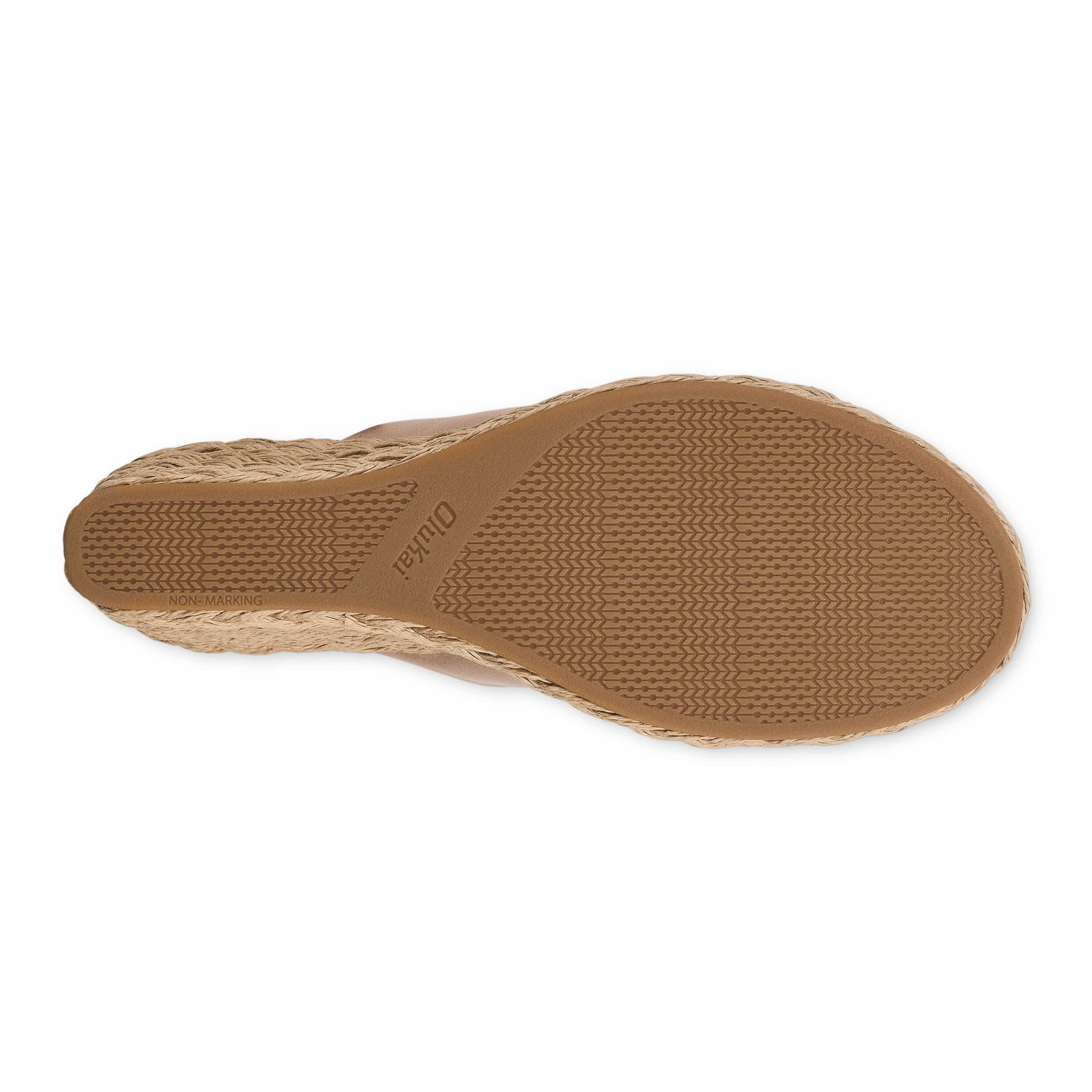 Lile Wedge  -  Silver / Tan