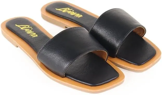 Liliana Footwear Women's Slip-on Sandals, MINDEE-2