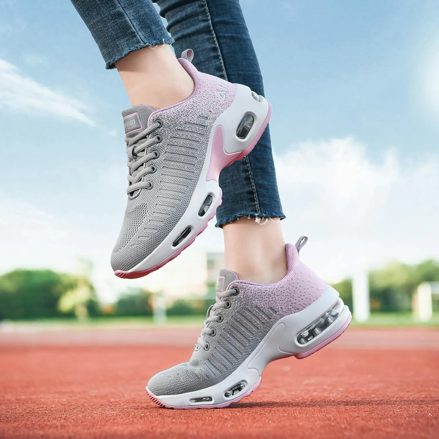 MAFEKE Women Athletic Running Shoes Tennis Breathable Lightweight Fashion Walking Jogging Sneakers