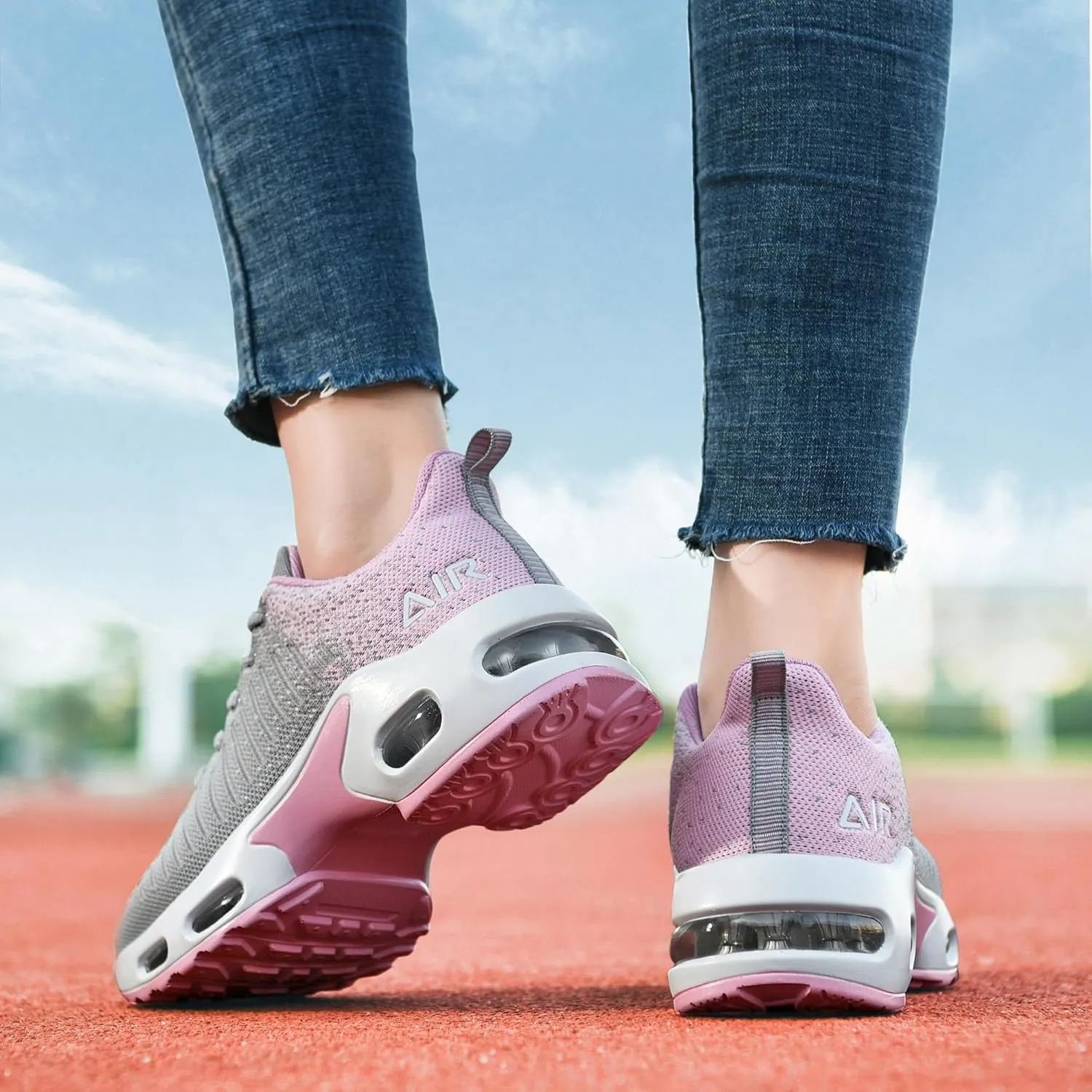 MAFEKE Women Athletic Running Shoes Tennis Breathable Lightweight Fashion Walking Jogging Sneakers