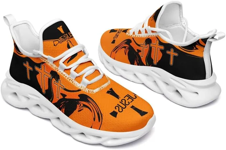 Mens Jesus Running Shoes Lightweight Casual Walking Sneakers Non Slip Gym Training Breathable Jogging Shoe for Women