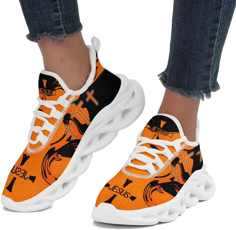 Mens Jesus Running Shoes Lightweight Casual Walking Sneakers Non Slip Gym Training Breathable Jogging Shoe for Women
