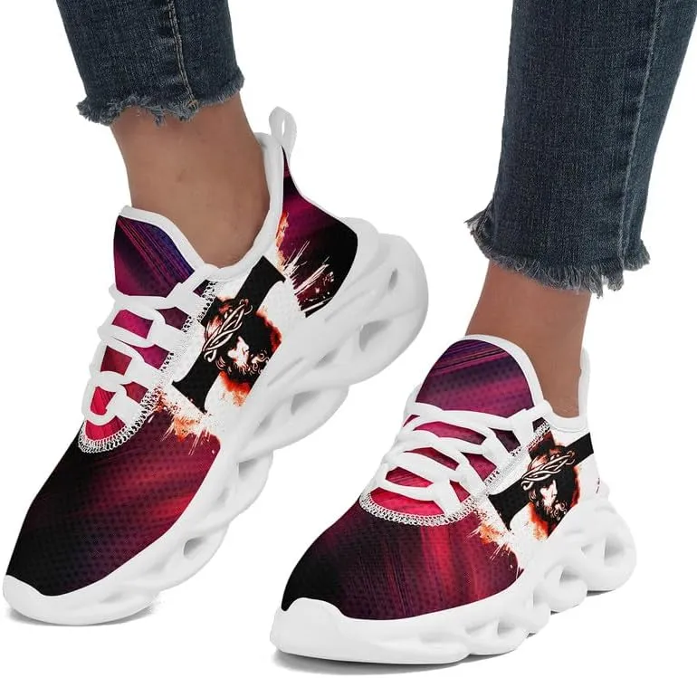 Mens Jesus Running Shoes Lightweight Casual Walking Sneakers Non Slip Gym Training Breathable Jogging Shoe for Women