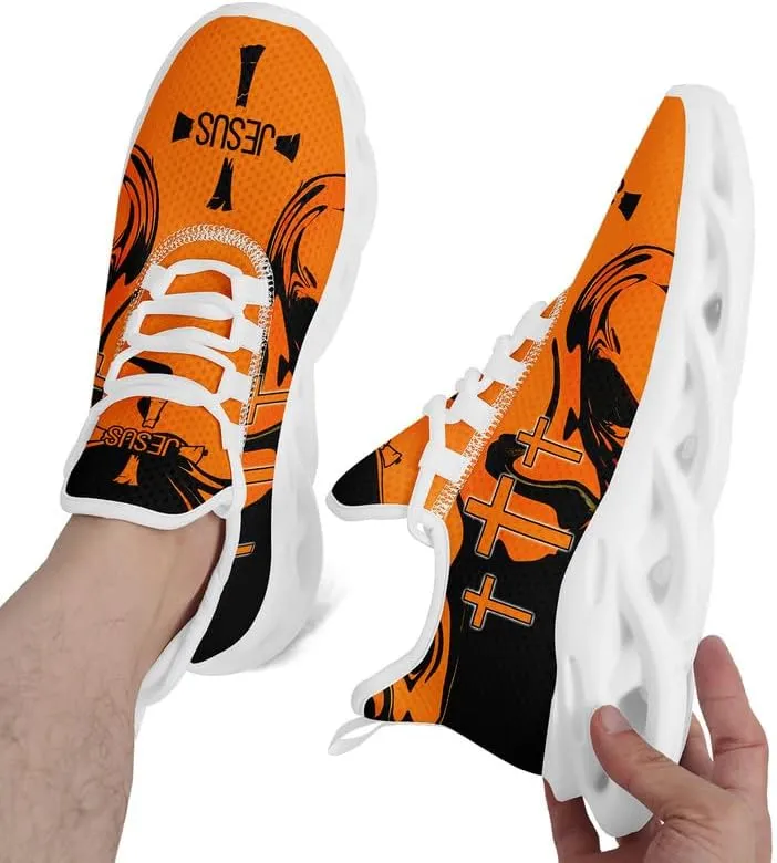 Mens Jesus Running Shoes Lightweight Casual Walking Sneakers Non Slip Gym Training Breathable Jogging Shoe for Women