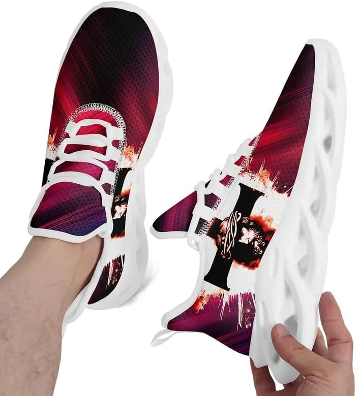 Mens Jesus Running Shoes Lightweight Casual Walking Sneakers Non Slip Gym Training Breathable Jogging Shoe for Women