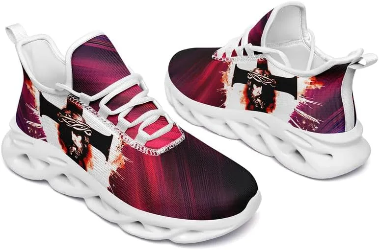 Mens Jesus Running Shoes Lightweight Casual Walking Sneakers Non Slip Gym Training Breathable Jogging Shoe for Women