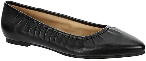 Michael By Michael Shannon Ashley - Women's Closed Pointed Toe Slip-On Leather Ballet Flats