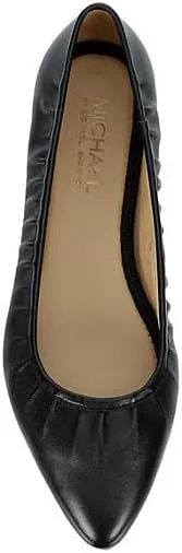 Michael By Michael Shannon Ashley - Women's Closed Pointed Toe Slip-On Leather Ballet Flats