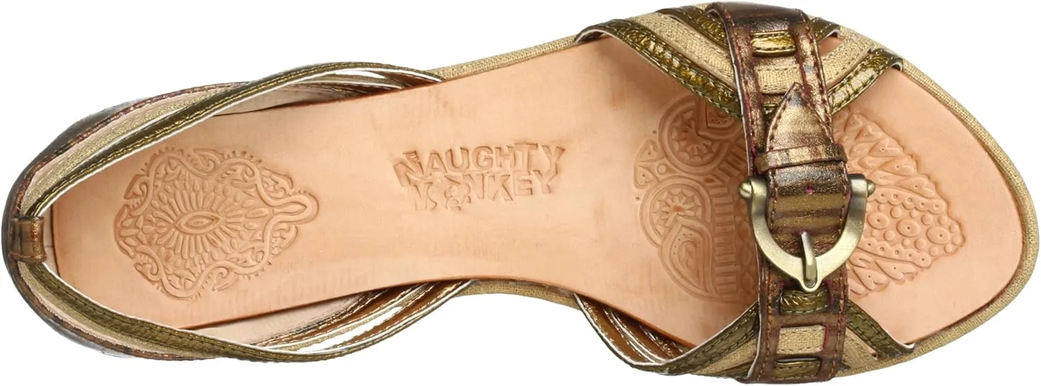 Naughty Monkey Women's Shredded Card Sandal