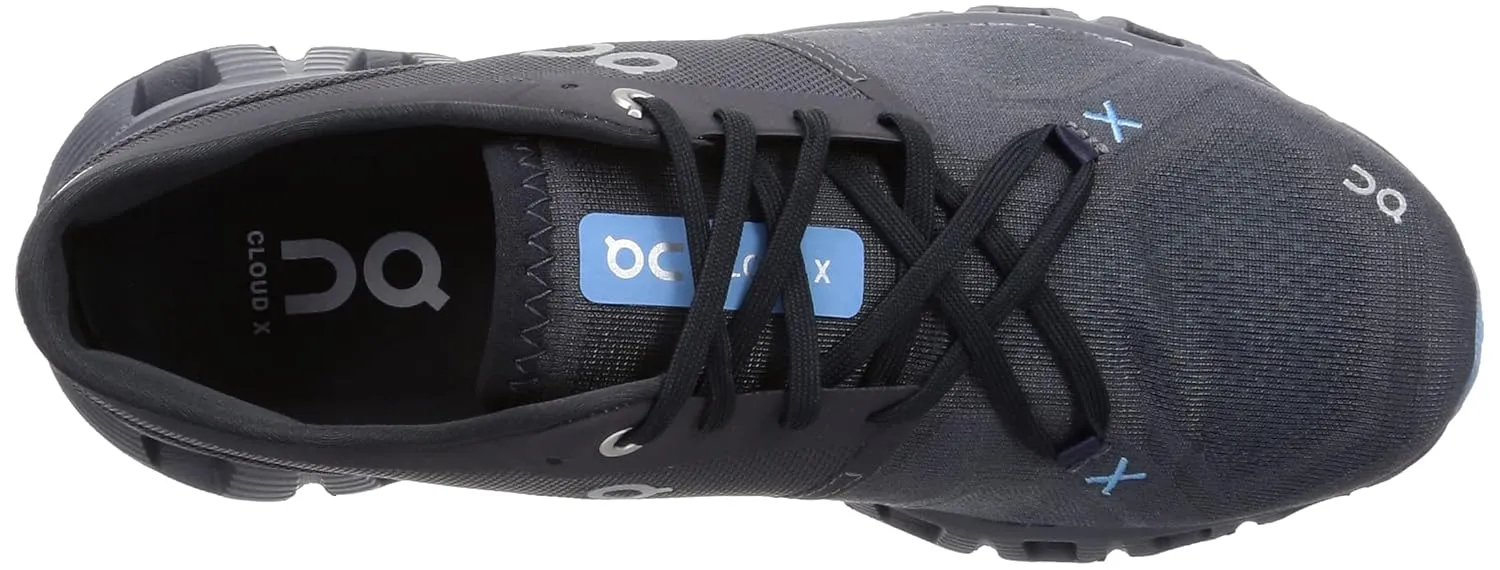 On Men's Cloud X 3 Sneakers, Eclipse/Magnet, Blue, 12.5 Medium US