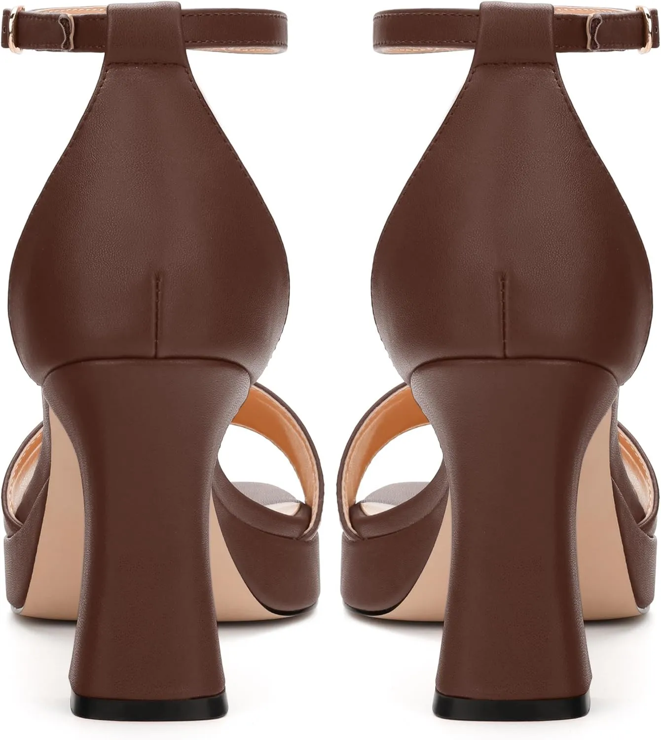 Platform Block Heels Sandals for Women, Fashion Women's Open Toe High Chunky Heels Ankle Strap Dress Sandals